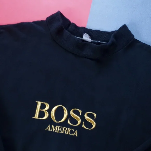 Vintage 1990s Obsession Calvin Klein Embroidered Crew Neck Sweater UNISEX - Picture 8 of 15